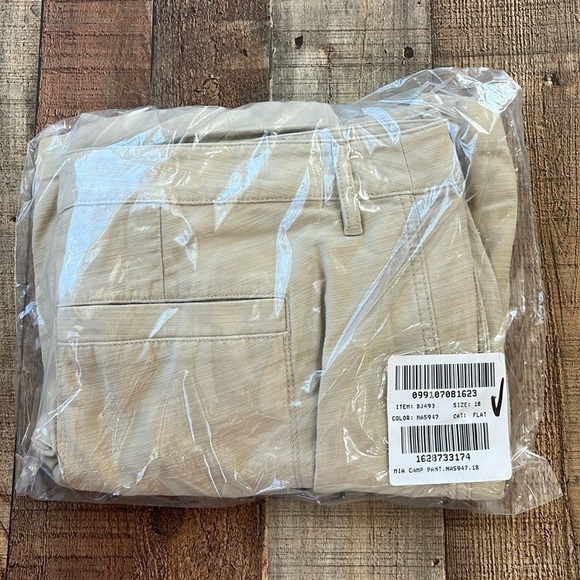 J. Crew Factory Cotton camp pants BJ493 18 tan ecru - Picture 3 of 4